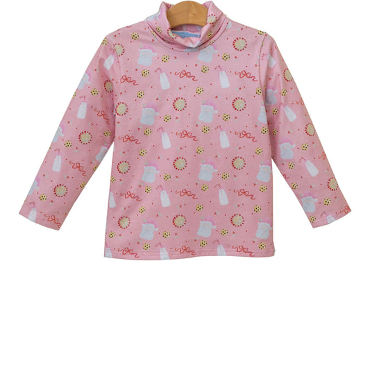 Milk & Cookies Turtleneck, Pink