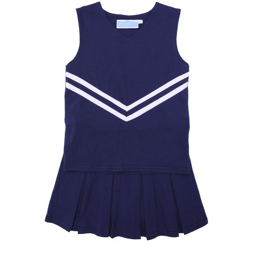 Cheer Uniform Set, Navy Blue