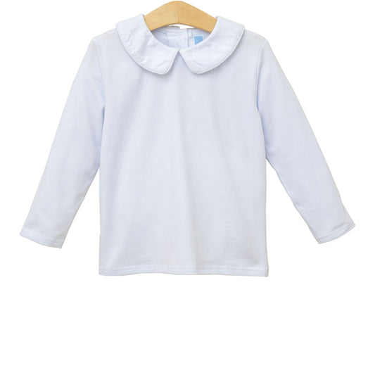 Boys Peter Pan Collar Long Sleeve Shirt
