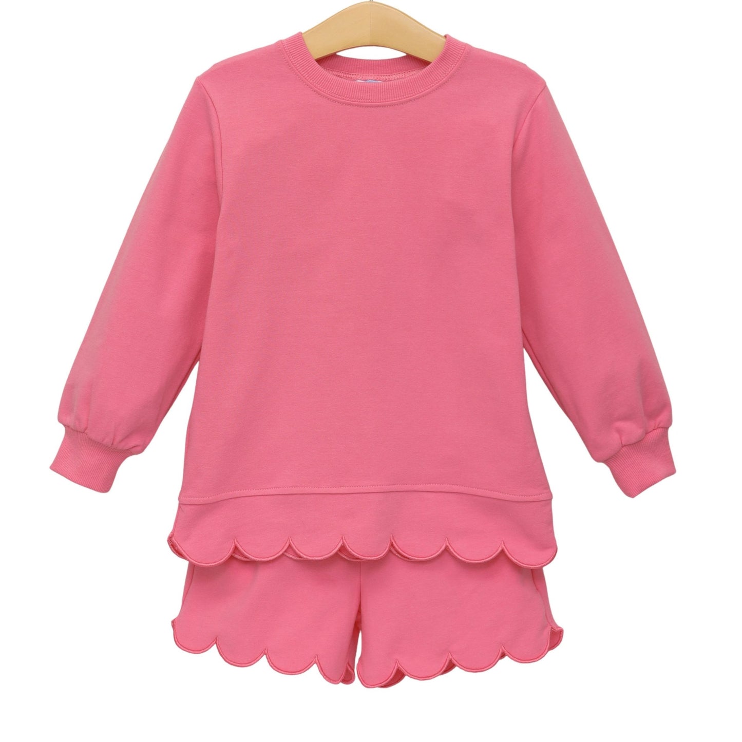 Sophia Scalloped Set, Pink