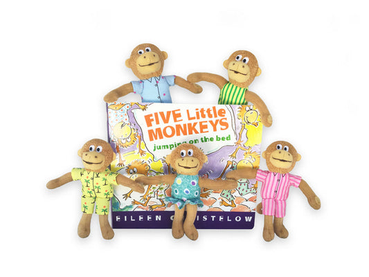 5 Little Monkeys Book & Finger Puppets