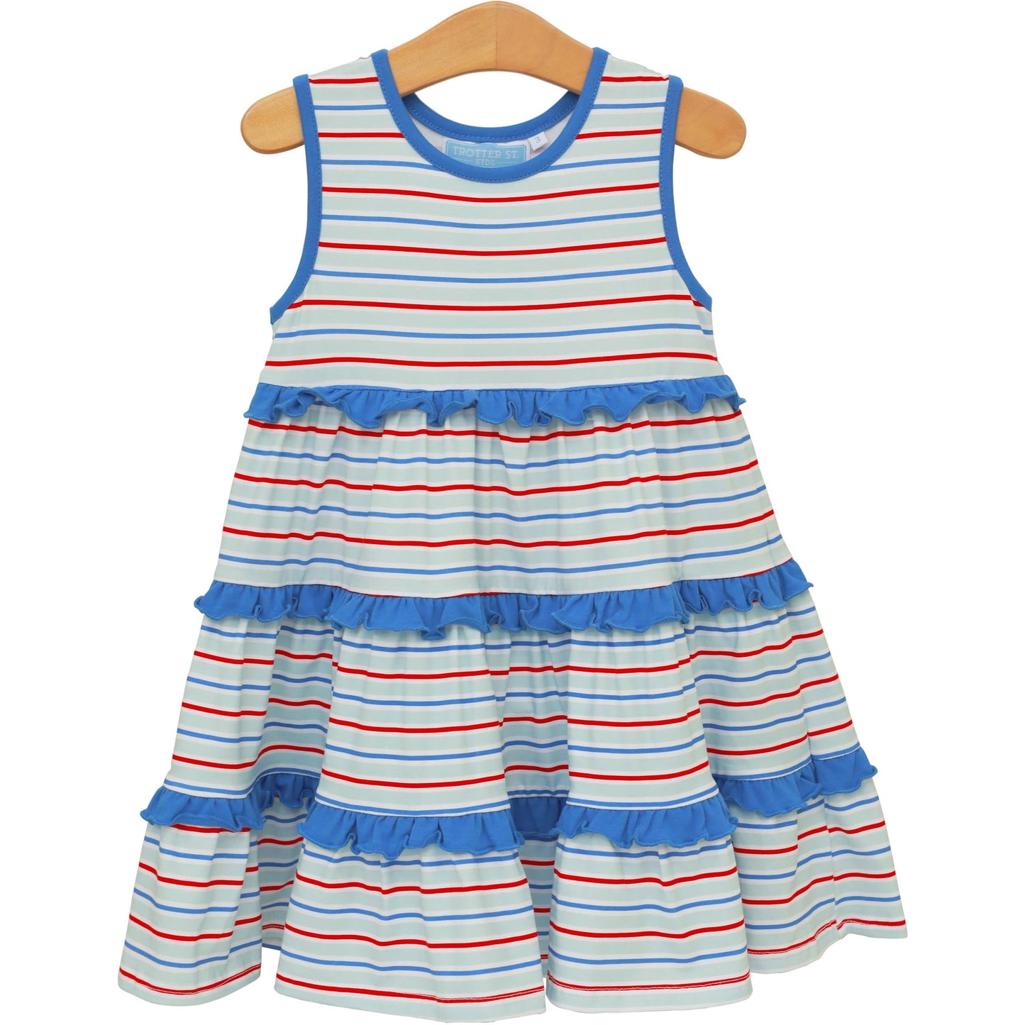 Tinsley Twirl Dress,  Patriotic Stripe