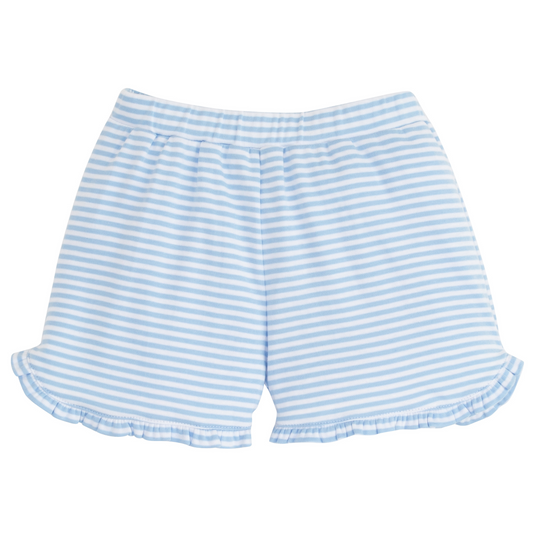 Tulip Knit Short, Light Blue Stripe