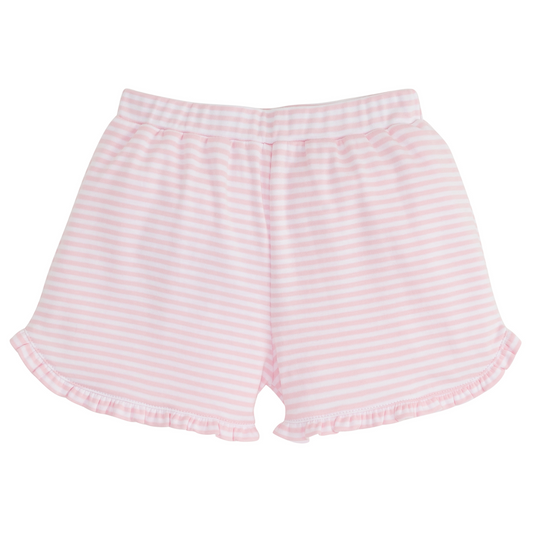 Tulip Knit Short, Light Pink Stripe