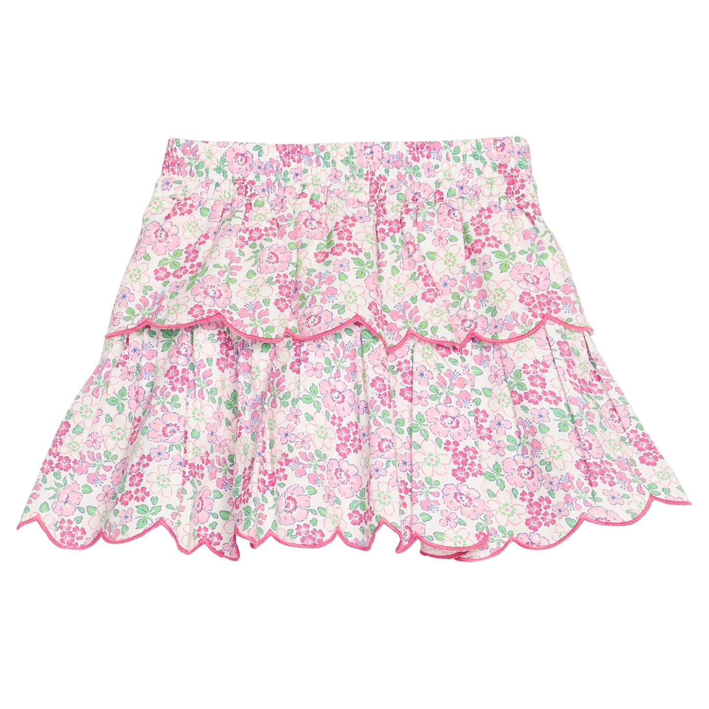 Two Tiered Skort, Pink Bloomsbury Blossoms