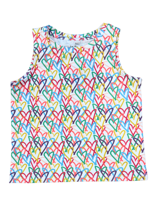 Multi Heart Tank Top