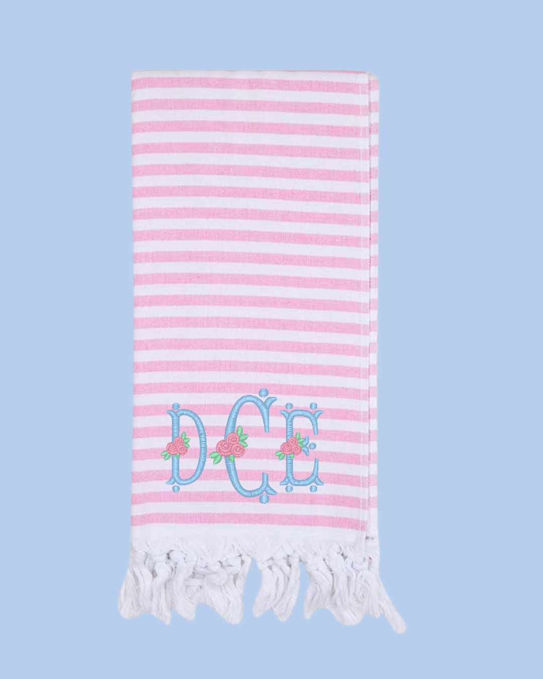 Turkish Beach Towels with Terry Backing, Multiple Colors