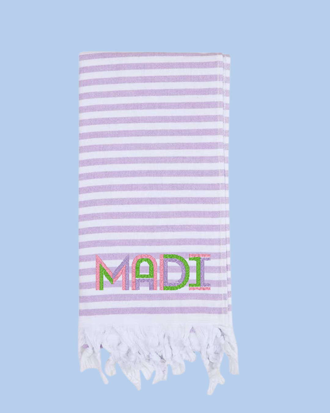 Turkish Beach Towels with Terry Backing, Multiple Colors