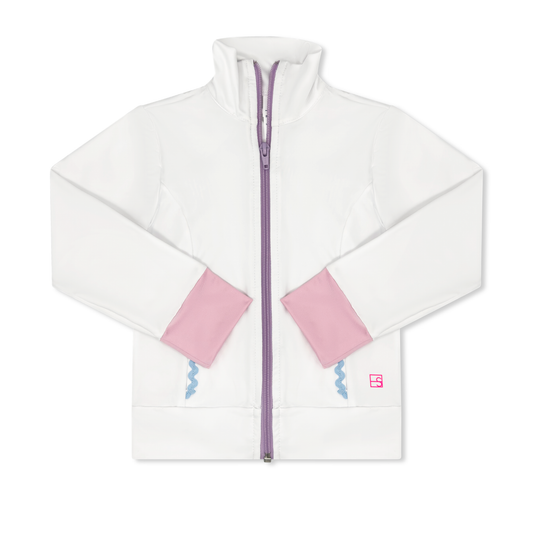 Juliet Jacket - Coconut, Cotton Candy Pink & Blue