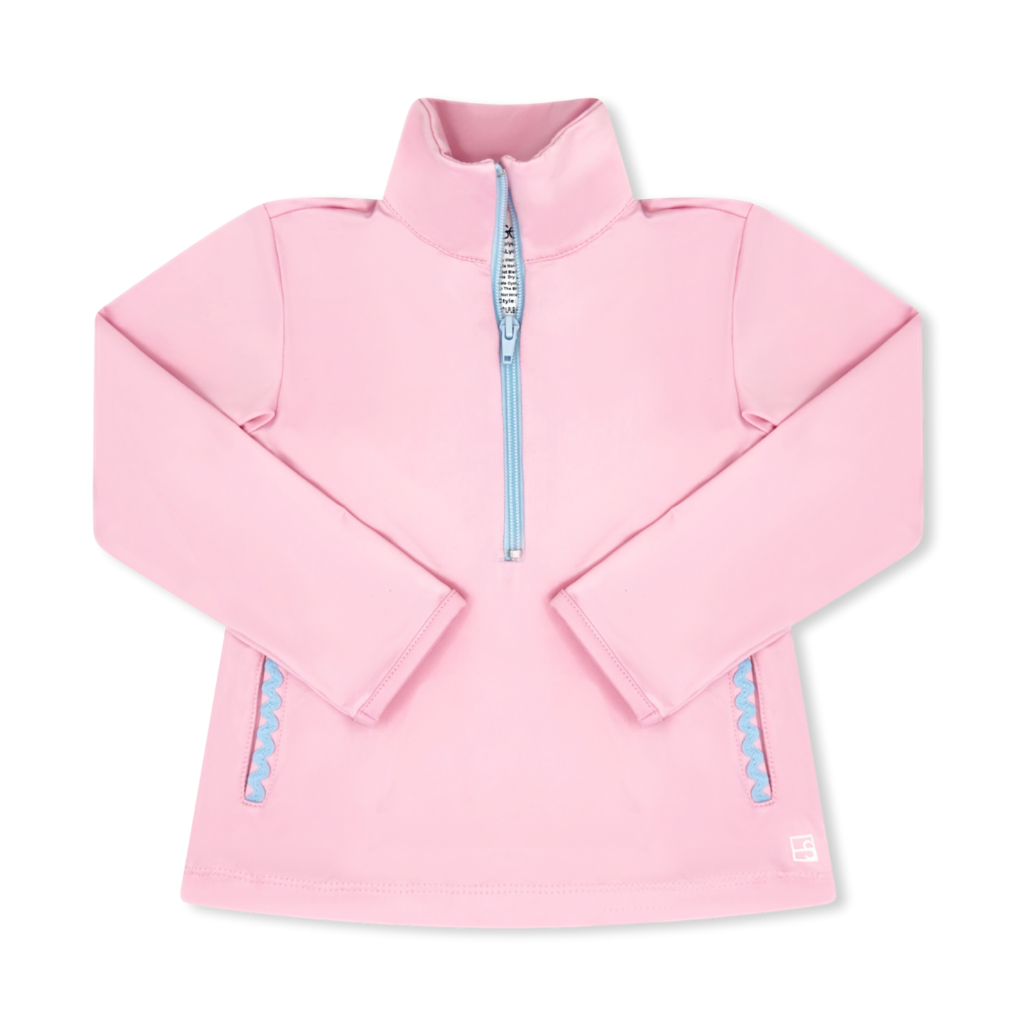 Heather Half Zip - Cotton Candy Pink & Blue