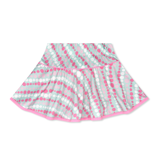 Quinn Skort - Brilliant Bubbles & Flamingo Pink