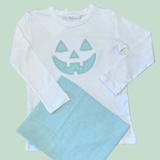 Boys Jack O Lantern Applique Shirt