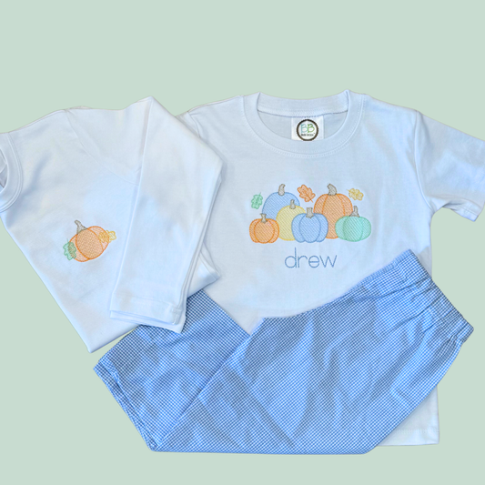 Classic Pumpkin "Pocket Embroidery" Shirt