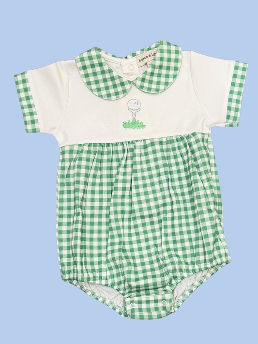 Green Gingham Golf Bubble