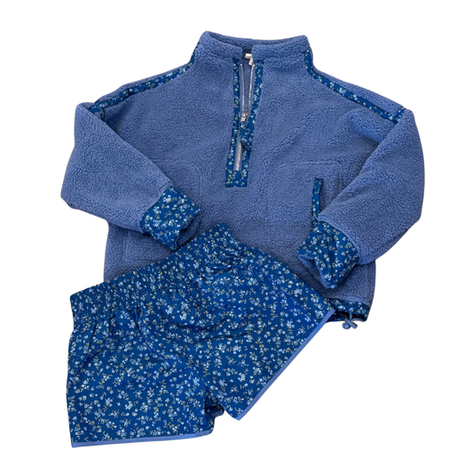 Disty Flower Printed Sporty Short