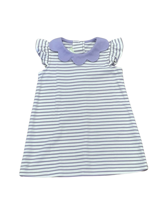 Alice Dress, Lavender Stripe