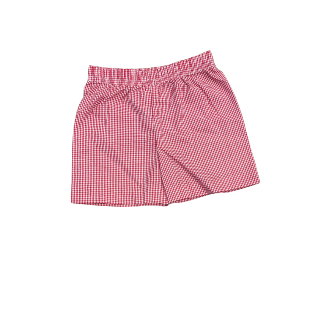 Leo Short, Red Mini Gingham