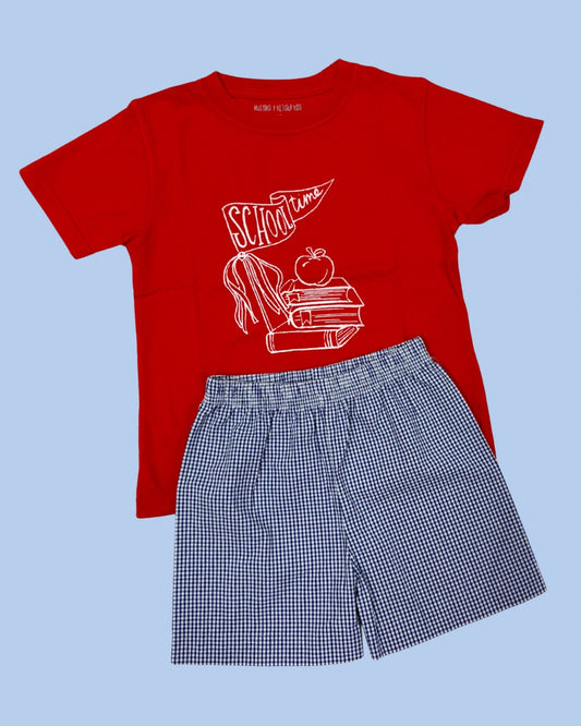 School Time Shirt, Red