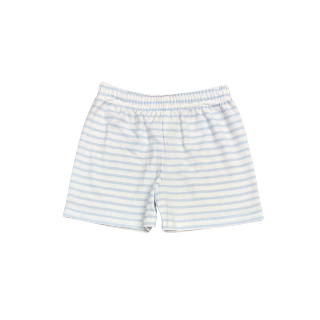 Leo Short, Light Blue Stripe Knit