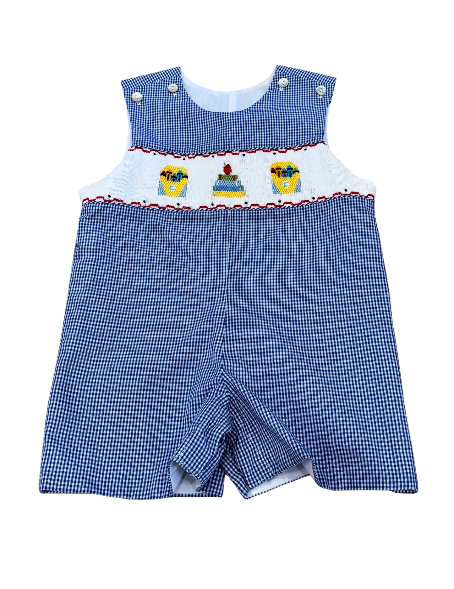 Back to School Smocked Jon Jon