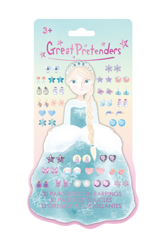 Frosty Sisters Stick On Earrings