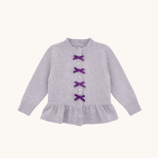 Velvet Bow Cardigan