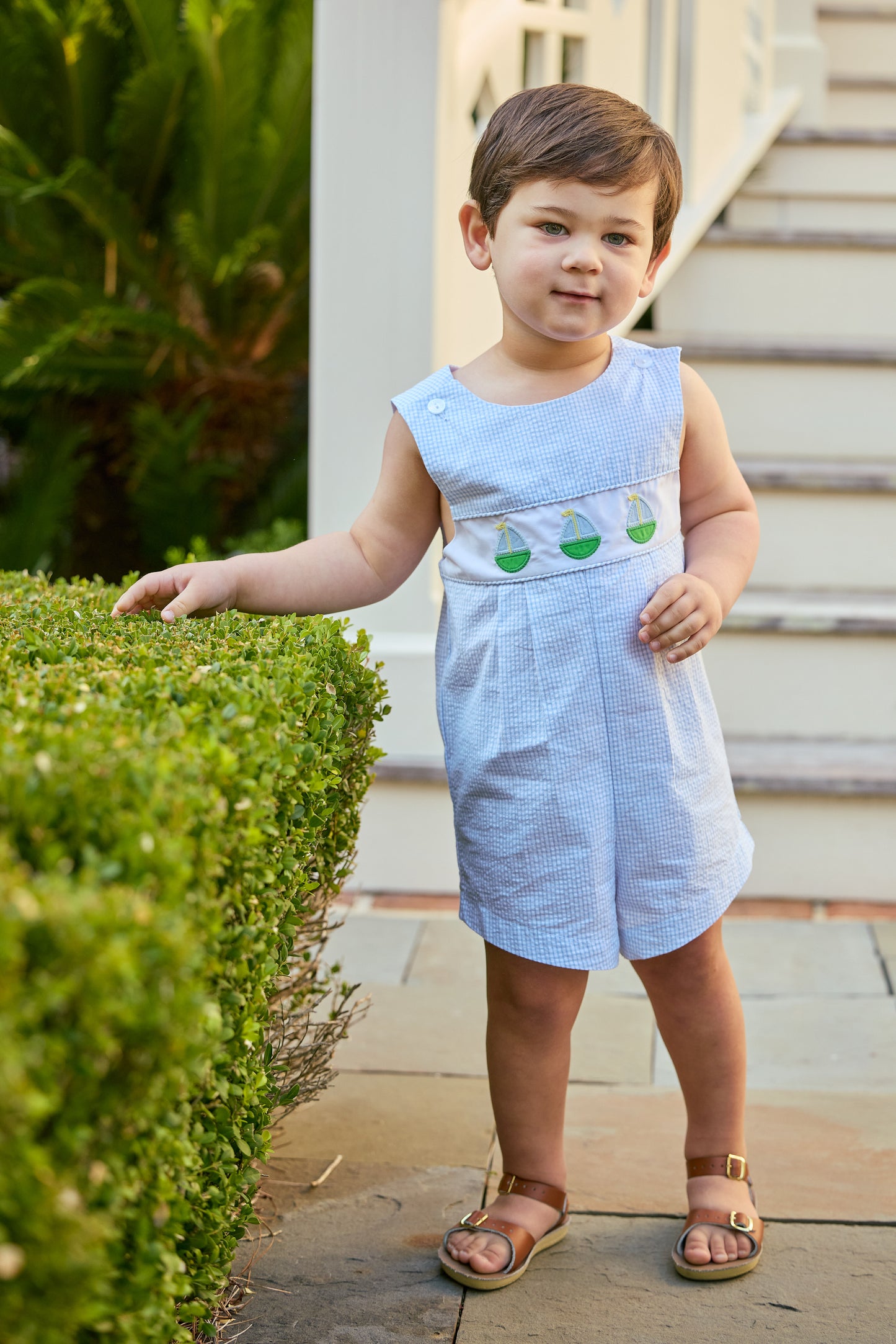 Vintage Romper, Sailboats