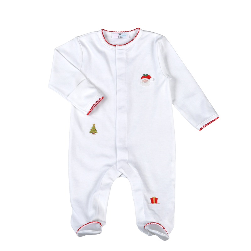 White Sweet Santa Pima Footie