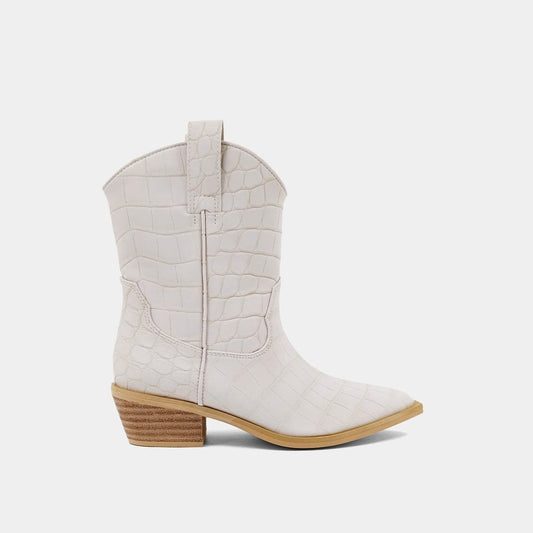 Zouzou Cowboy Boots - Taupe Croco