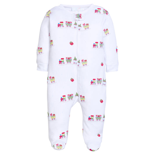 Zippered Footie, Holiday Train