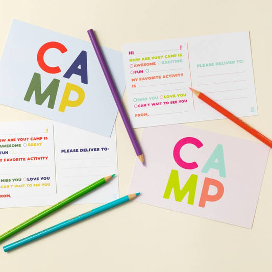Camp Postcard - Blue