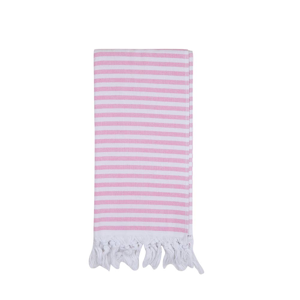 Turkish Beach Towels with Terry Backing, Multiple Colors