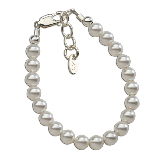 Sterling Silver Baby's 1st Pearls Bracelet