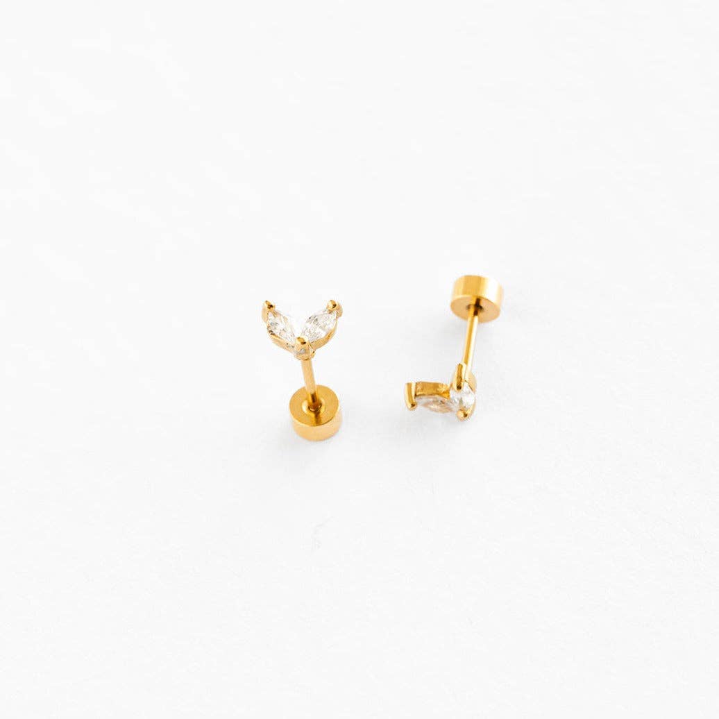 Duo Marquise Stud Earrings