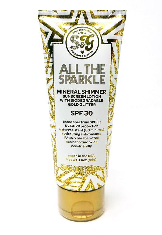 All the Sparkle Mineral Shimmer Sunscreen Lotion