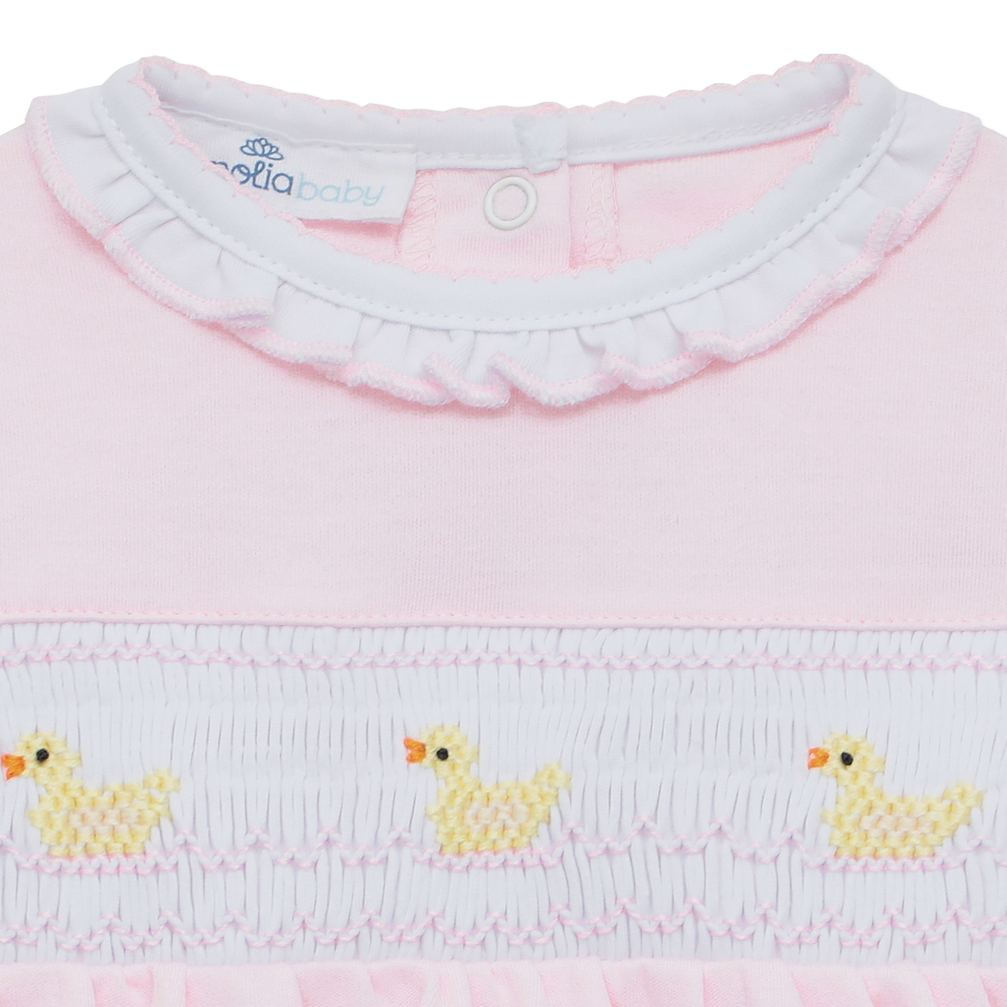 Little Ducklings Classics Smocked Bubble - Pink
