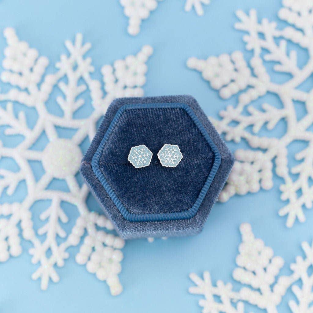 Snowflake Stud Earrings