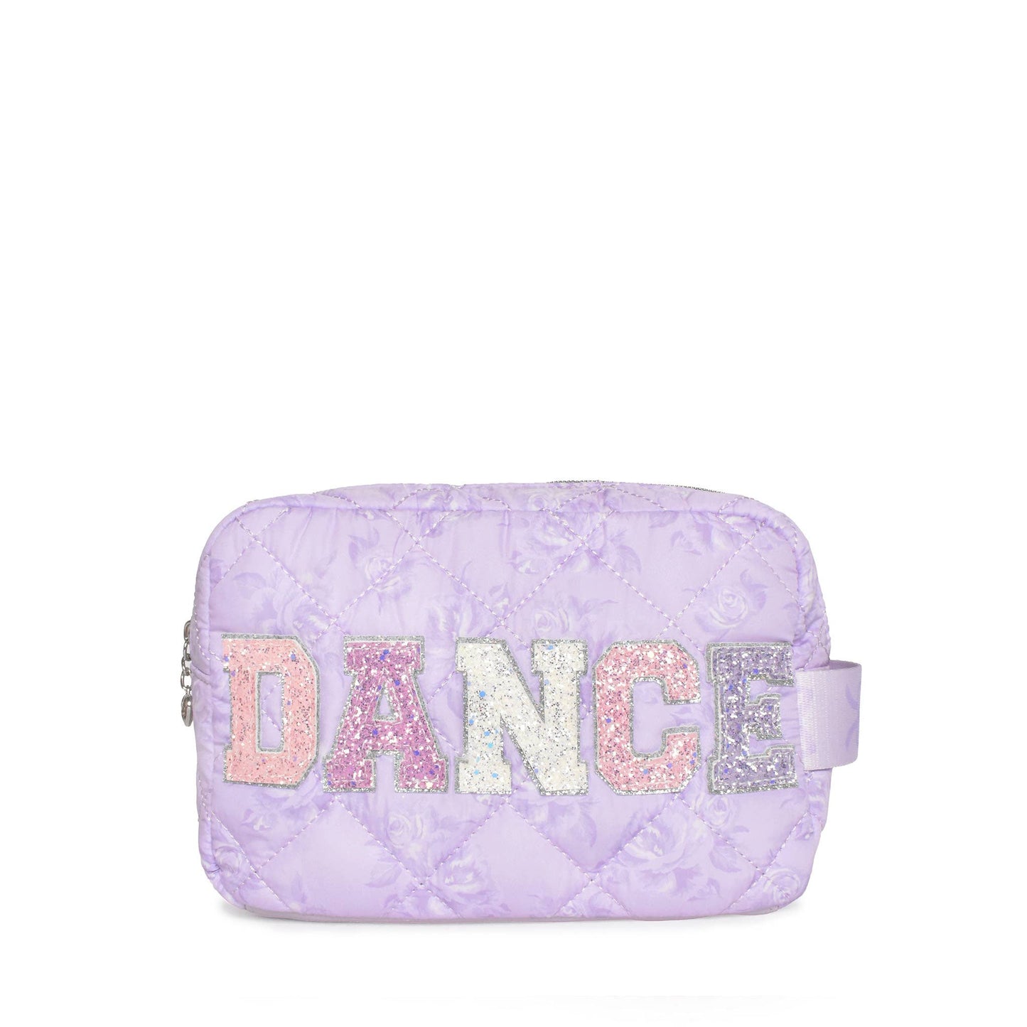 'DANCE' Floral Printed Quilted Pouch