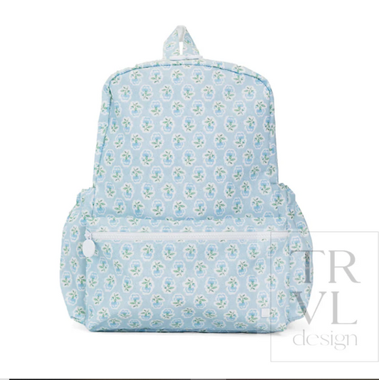 Petite Fleur Blue Backpacker
