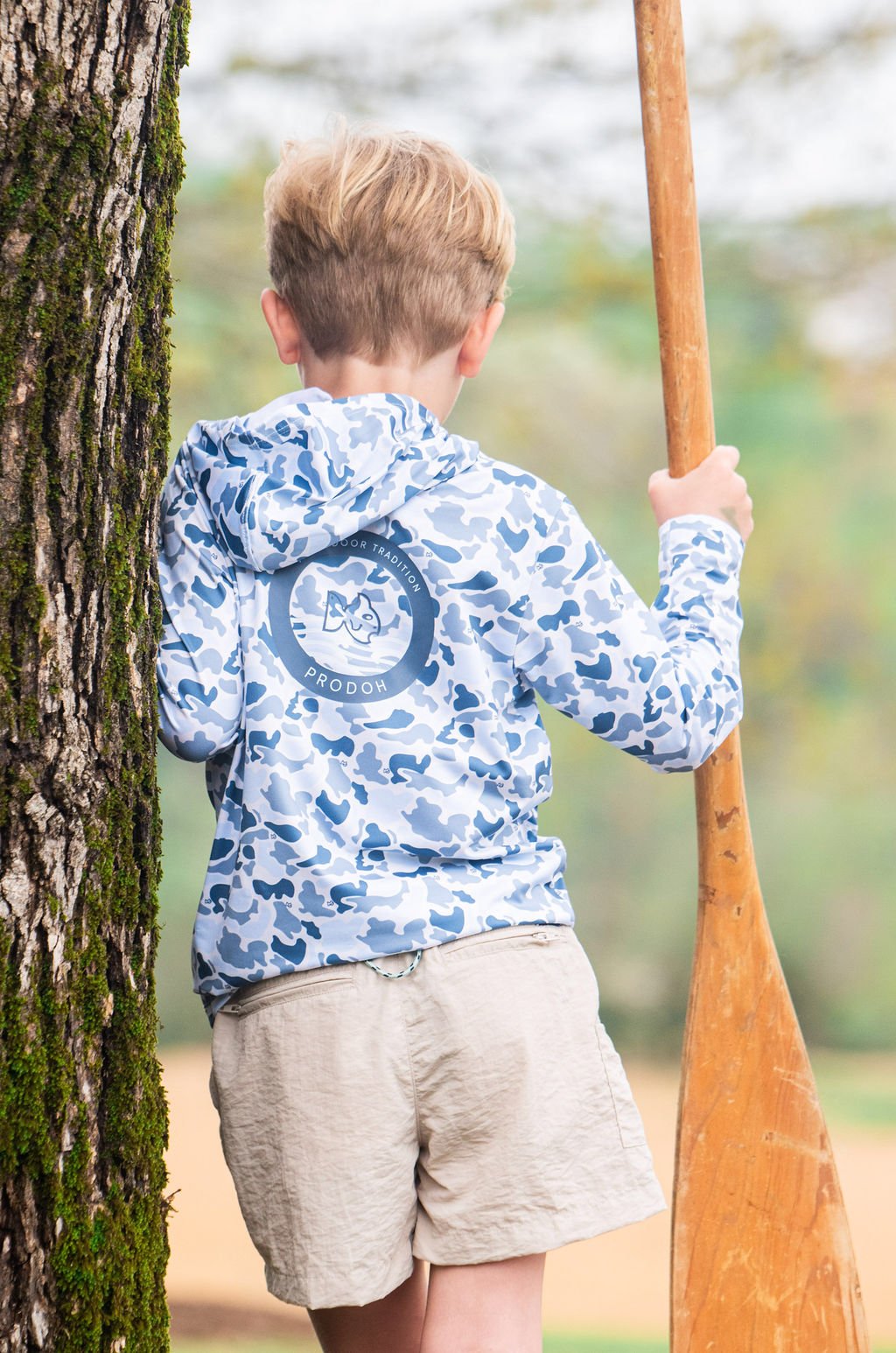 PRO Performance Hoodie, Blue Break Point Camo