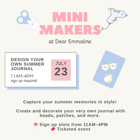 Dear Emmaline Mini Makers - Design your Own Summer Journal