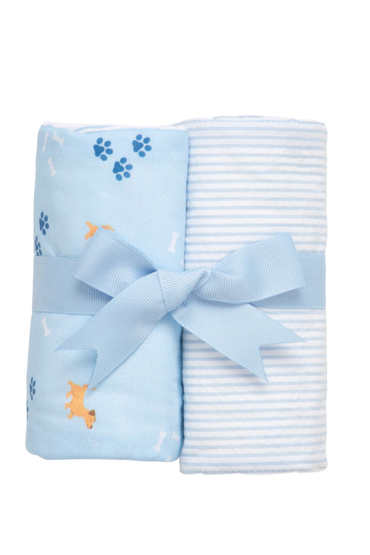 Puppy Set of Two Burps, Blue