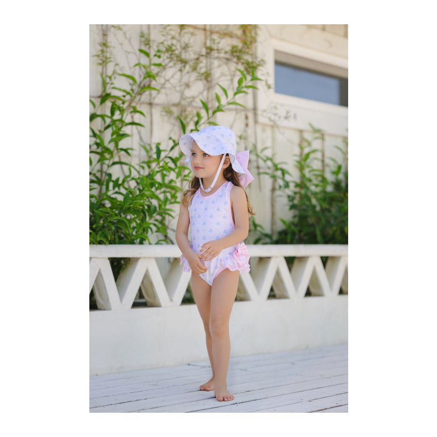 Blue Sailboats Swimsuit