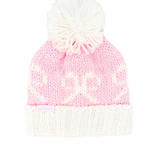 Bow Bobble Hat, Toddler & Kid Size