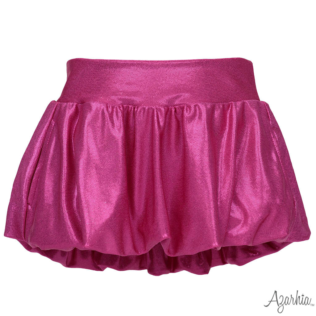 Hot Pink Shimmer Bubble Skort