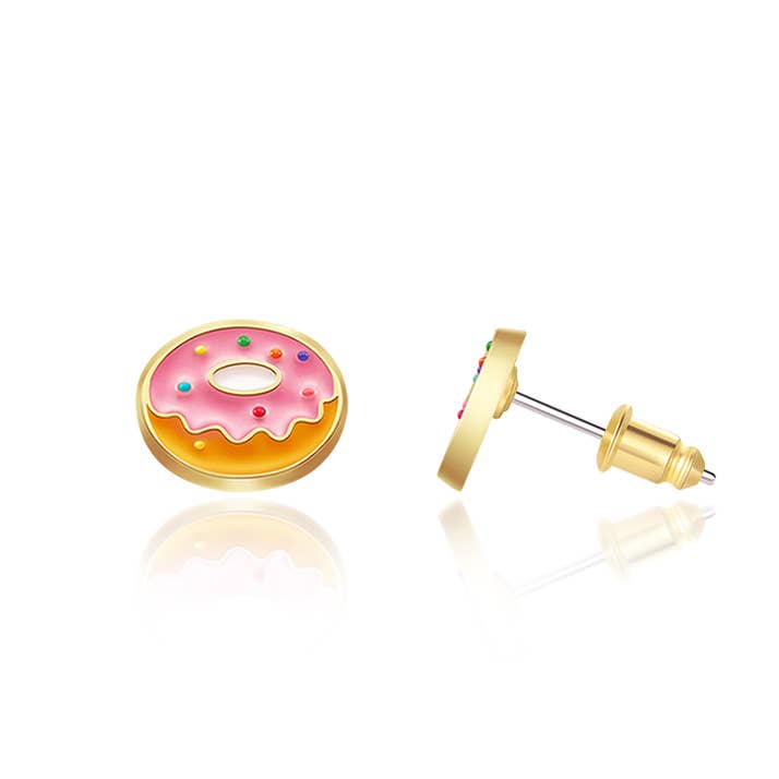 Very Berry Donut Stud Earrings