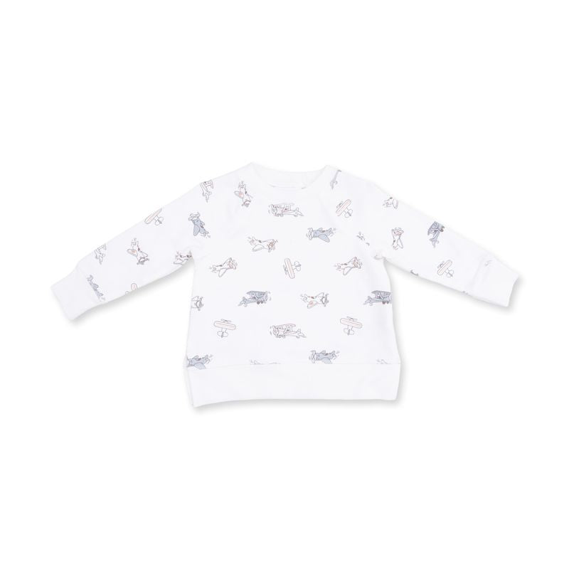 Vintage Airplane Pilots, Raglan Sweatshirt