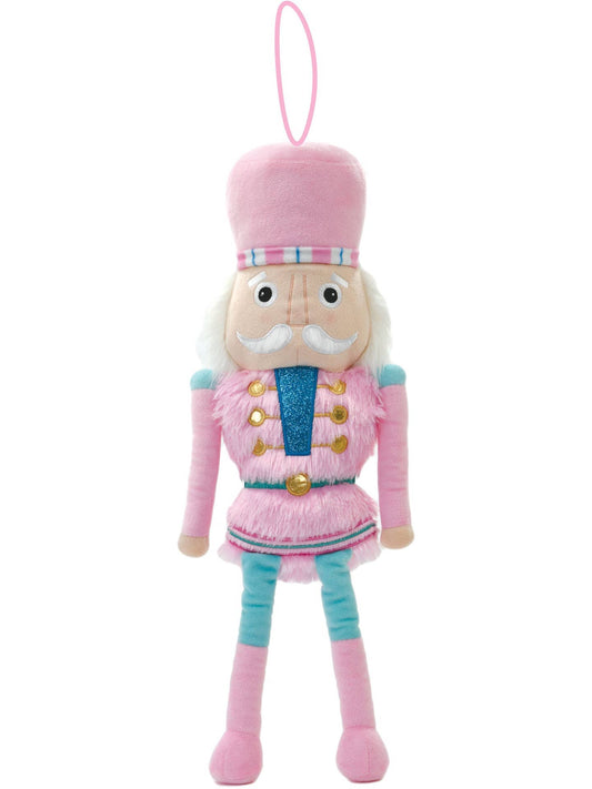 Pink Nutcracker Plush Ornament