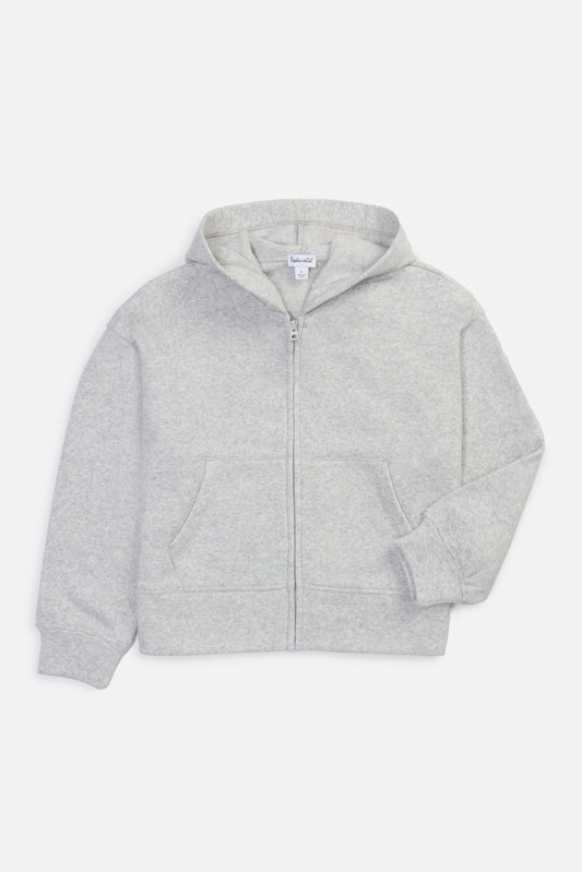 Dream Supersoft Zip Up - Light Heather Grey