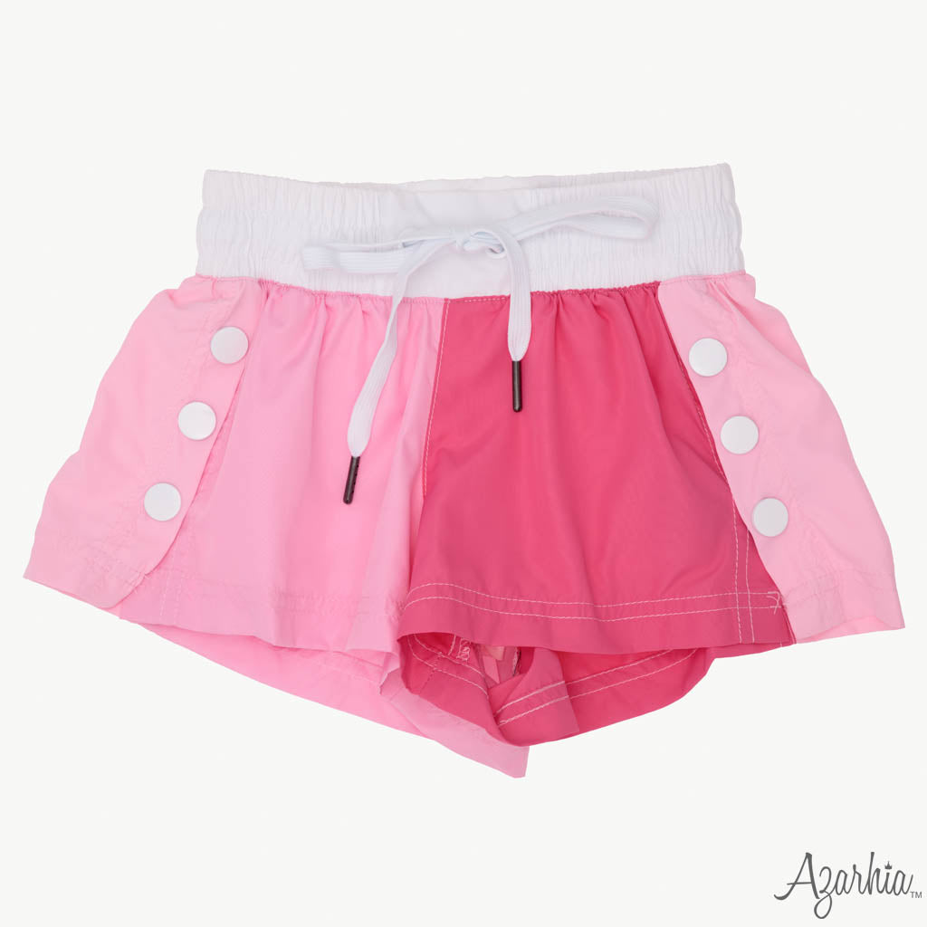 Colorblock Shorts, Pinks